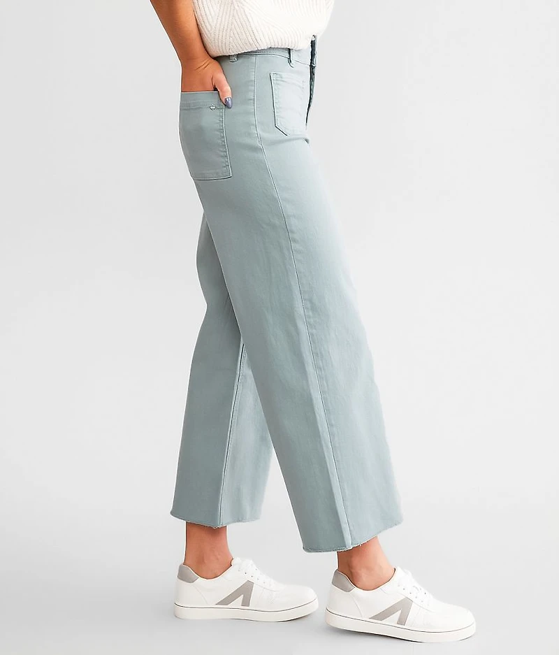 Cropped Wide Leg Stretch Pant