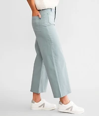Cropped Wide Leg Stretch Pant