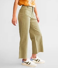 Cropped Wide Leg Stretch Pant