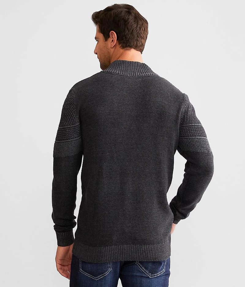 Textured Henley Sweater