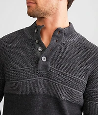 Textured Henley Sweater