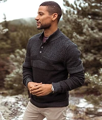 Textured Henley Sweater