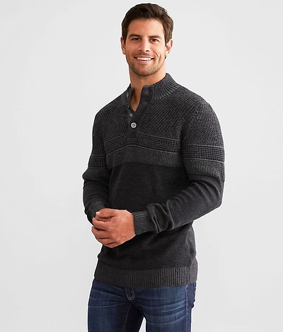 Textured Henley Sweater