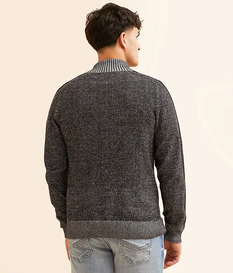 Plated Quarter Zip Sweater