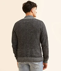 Plated Quarter Zip Sweater