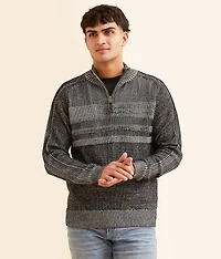 Plated Quarter Zip Sweater