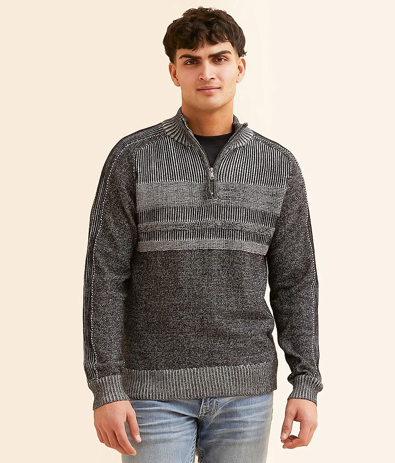 Plated Quarter Zip Sweater