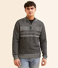 Plated Quarter Zip Sweater