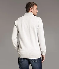 Ribbed Quarter Zip Sweater