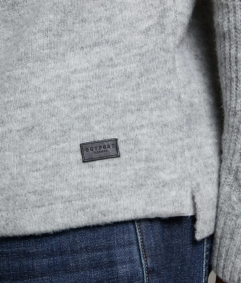 Cable Knit Quarter Zip Sweater