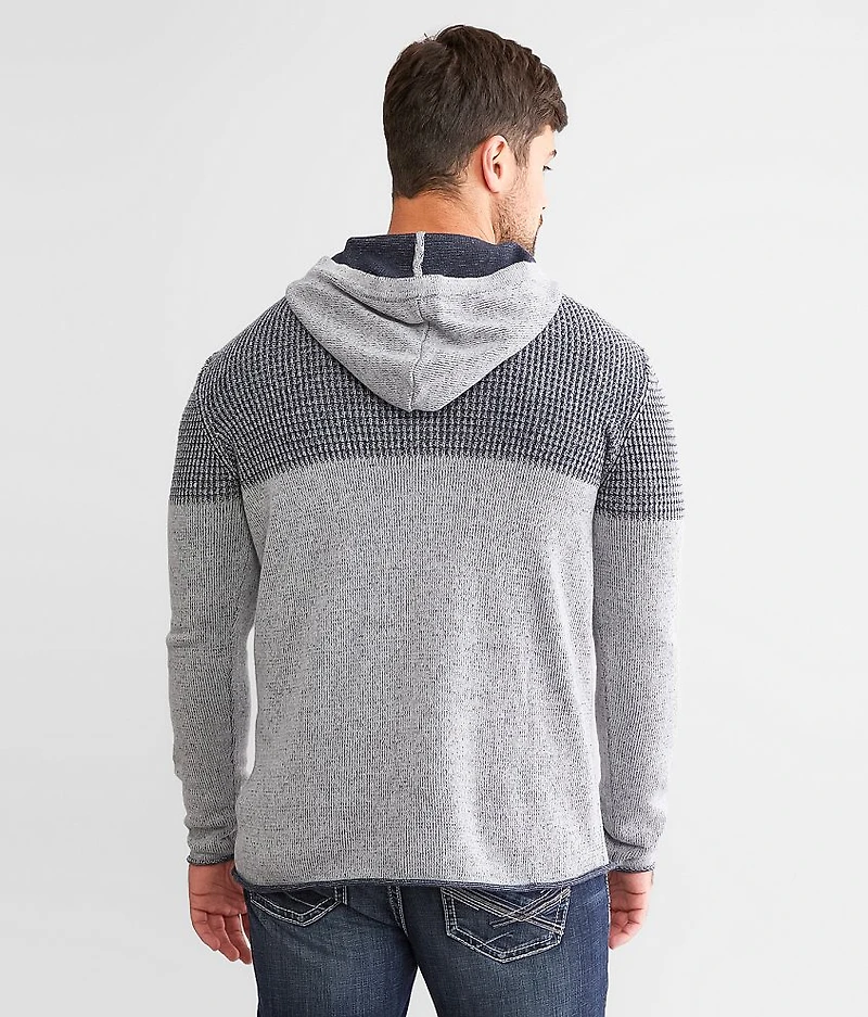 Hooded Henley Sweater