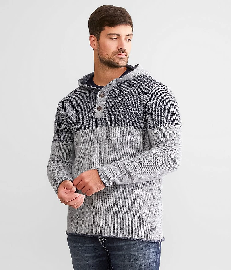Hooded Henley Sweater