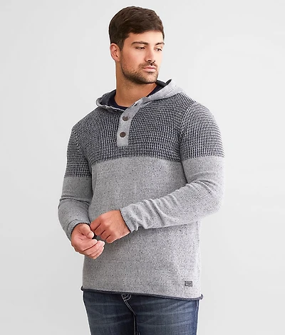 Hooded Henley Sweater