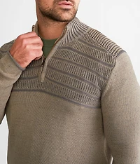 Plated Quarter Zip Sweater