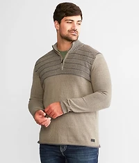 Plated Quarter Zip Sweater