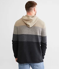 Color Block Hooded Sweater