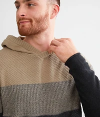 Color Block Hooded Sweater