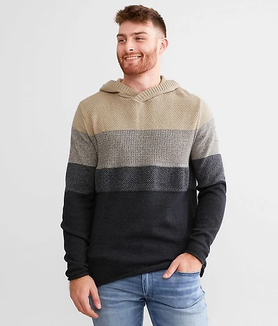 Color Block Hooded Sweater