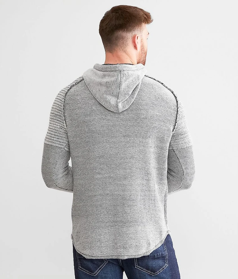 Ribbed Crossover Sweater