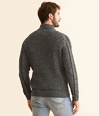Plated Quarter Zip Sweater