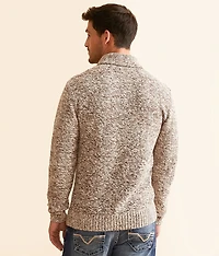 Cable Knit Shawl Sweater