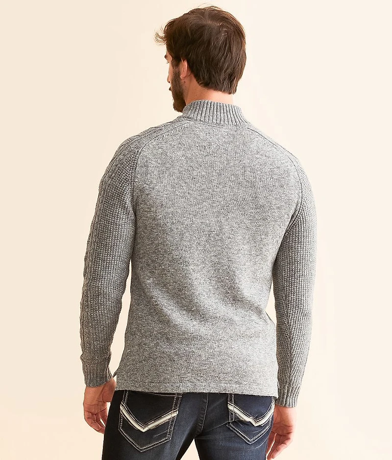 Mixed Yarn Cable Sweater