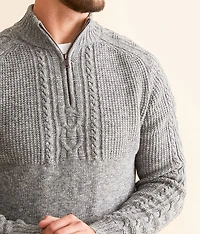 Mixed Yarn Cable Sweater