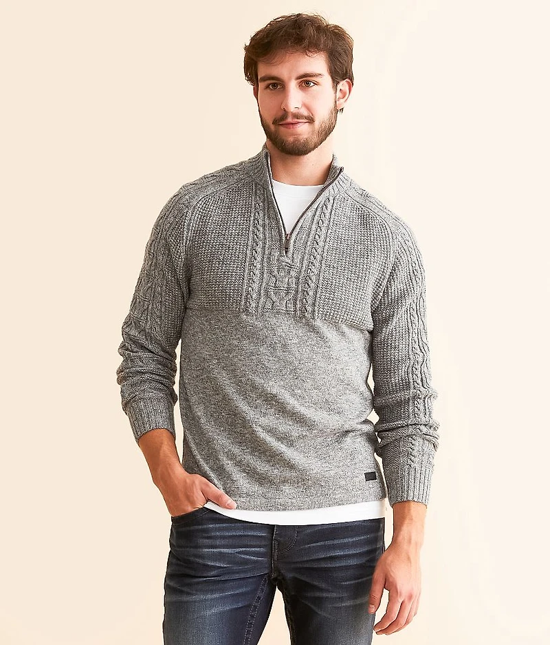 Mixed Yarn Cable Sweater
