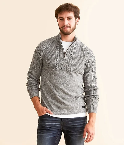 Mixed Yarn Cable Sweater