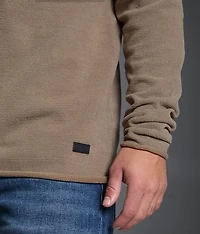 Textured Quarter Zip Sweater