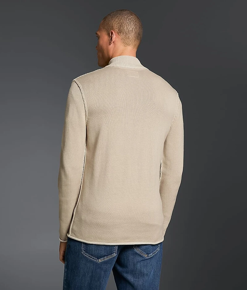Textured Henley Sweater