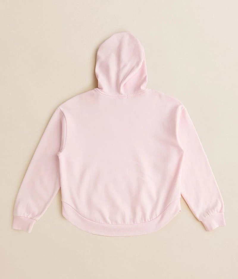 Girls - Ribbed Inset Hooded Sweatshirt
