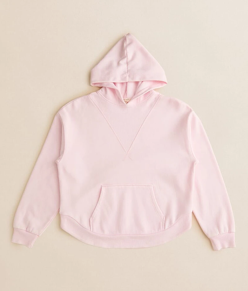 Girls - Ribbed Inset Hooded Sweatshirt