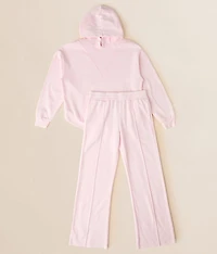 Girls - Washed Wide Leg Sweatpant
