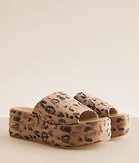 Harbor Leopard Platform Sandal