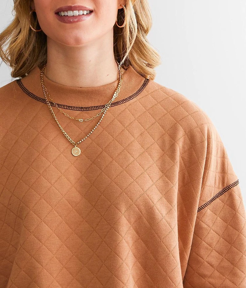 Quilted Pullover