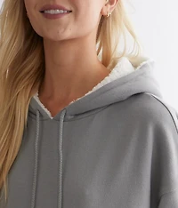 Solid Hooded Sweatshirt