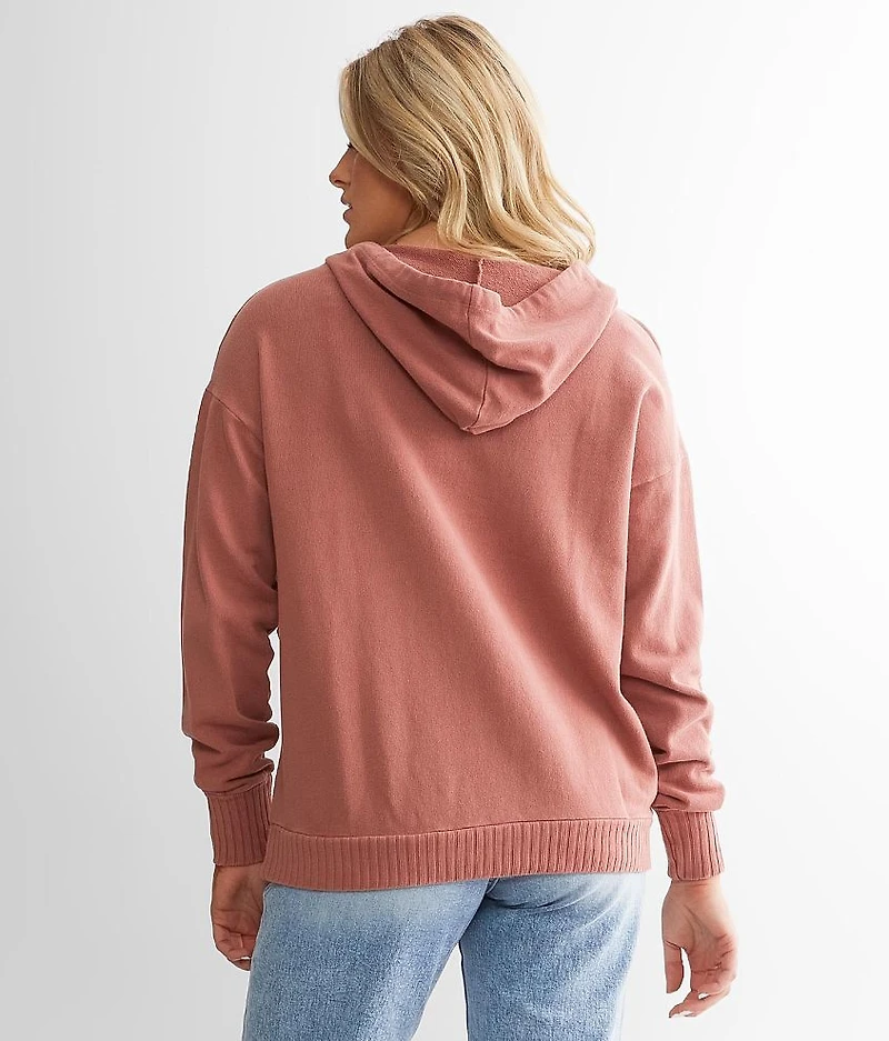 Surplice Knit Hoodie