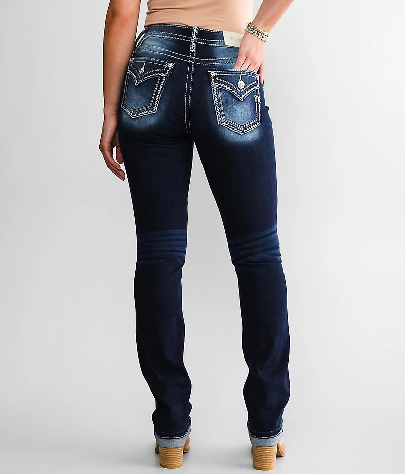 Curvy Straight Stretch Cuffed Jean