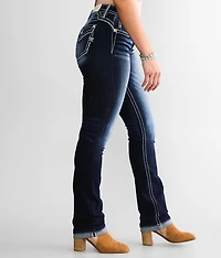 Curvy Straight Stretch Cuffed Jean