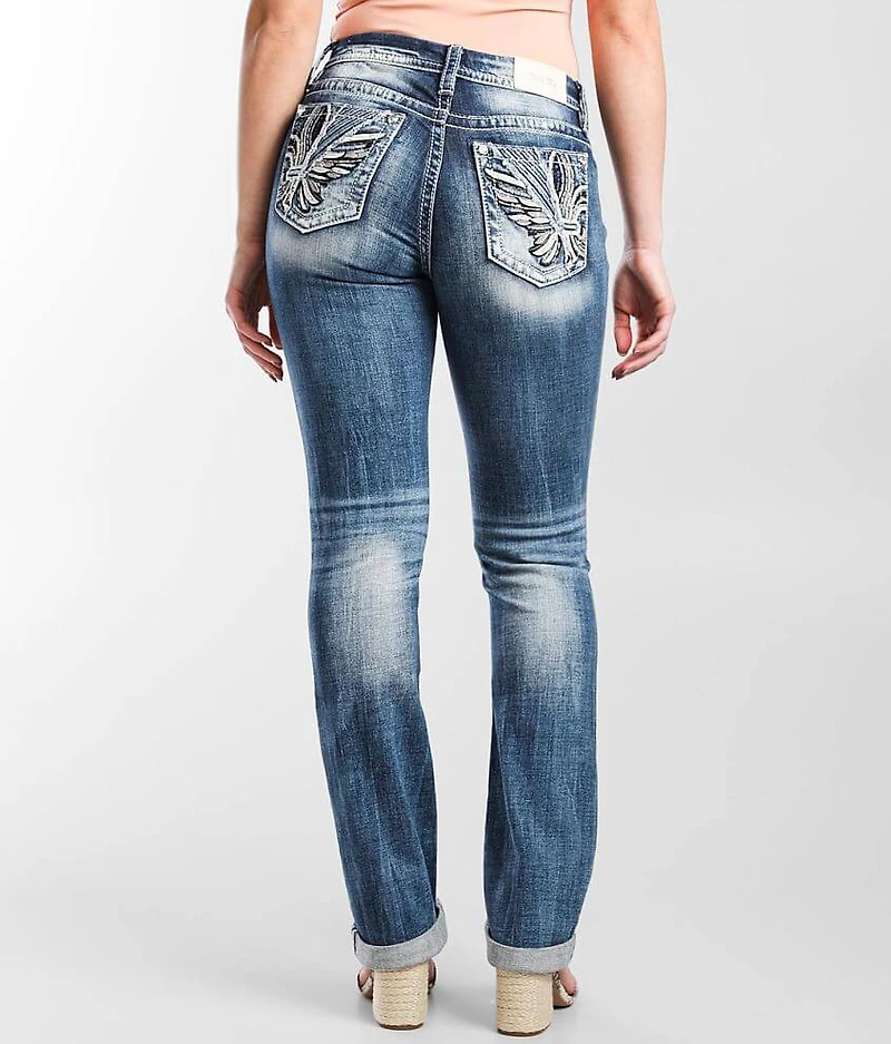 Curvy Straight Stretch Cuffed Jean