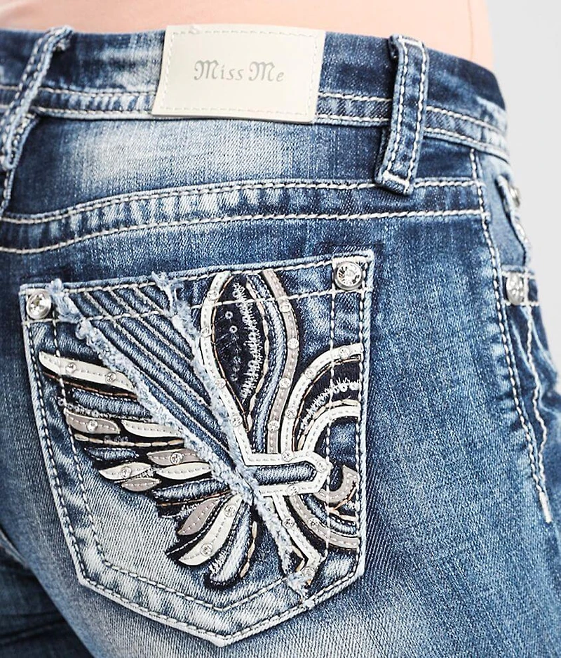 Curvy Straight Stretch Cuffed Jean