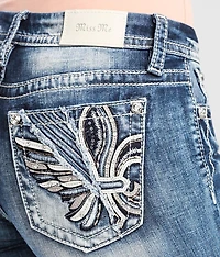Curvy Straight Stretch Cuffed Jean