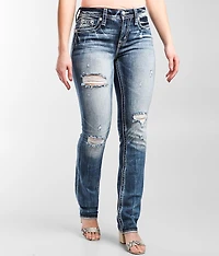 Curvy Straight Stretch Cuffed Jean