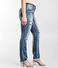 Curvy Straight Stretch Cuffed Jean