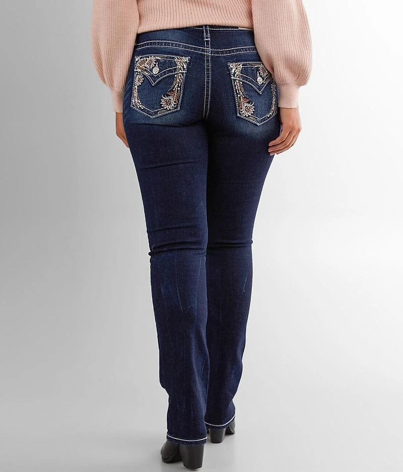 Curvy Straight Stretch Cuffed Jean
