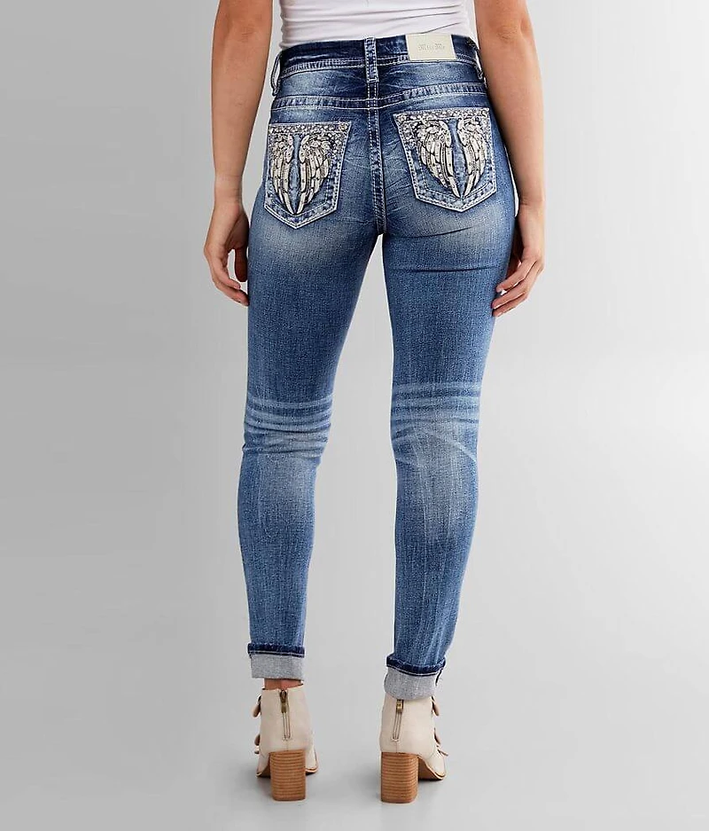 Curvy Ankle Skinny Stretch Cuffed Jean