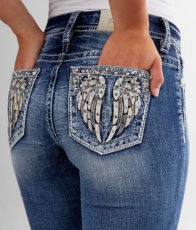 Curvy Ankle Skinny Stretch Cuffed Jean