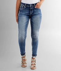Curvy Ankle Skinny Stretch Cuffed Jean