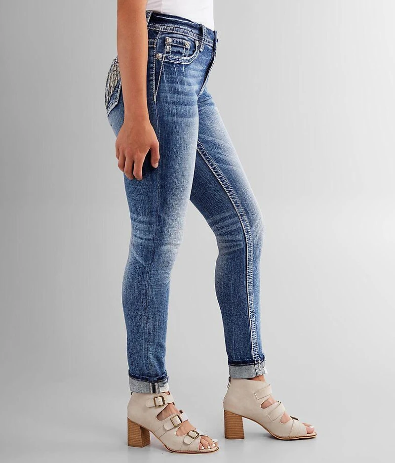 Curvy Ankle Skinny Stretch Cuffed Jean